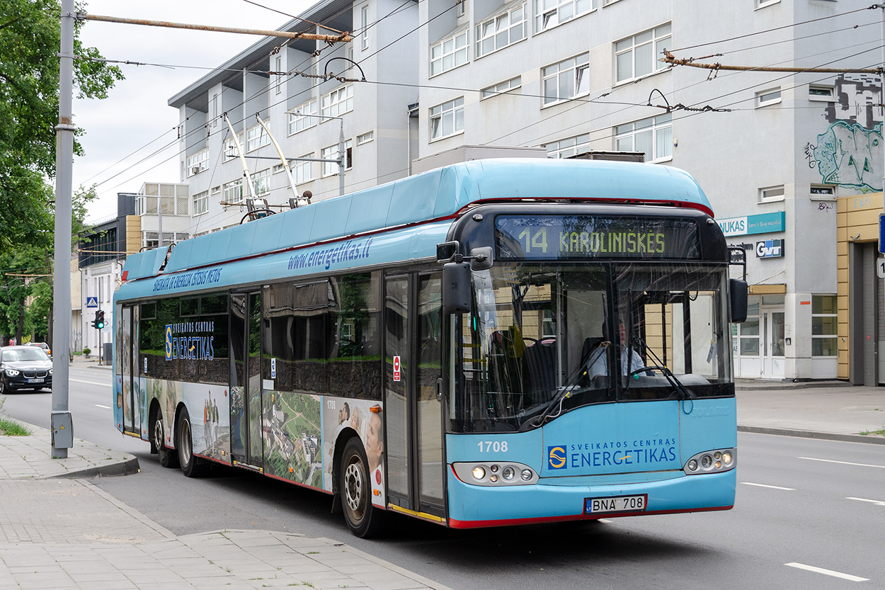 Vilnius, Solaris Trollino II 15 AC Nr. 1708