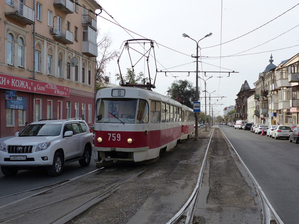 Самара, Tatra T3SU (двухдверная) № 759