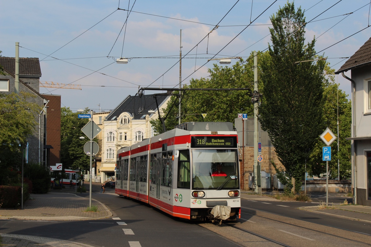 Бохум – Гельзенкирхен, Duewag MGT6D № 401