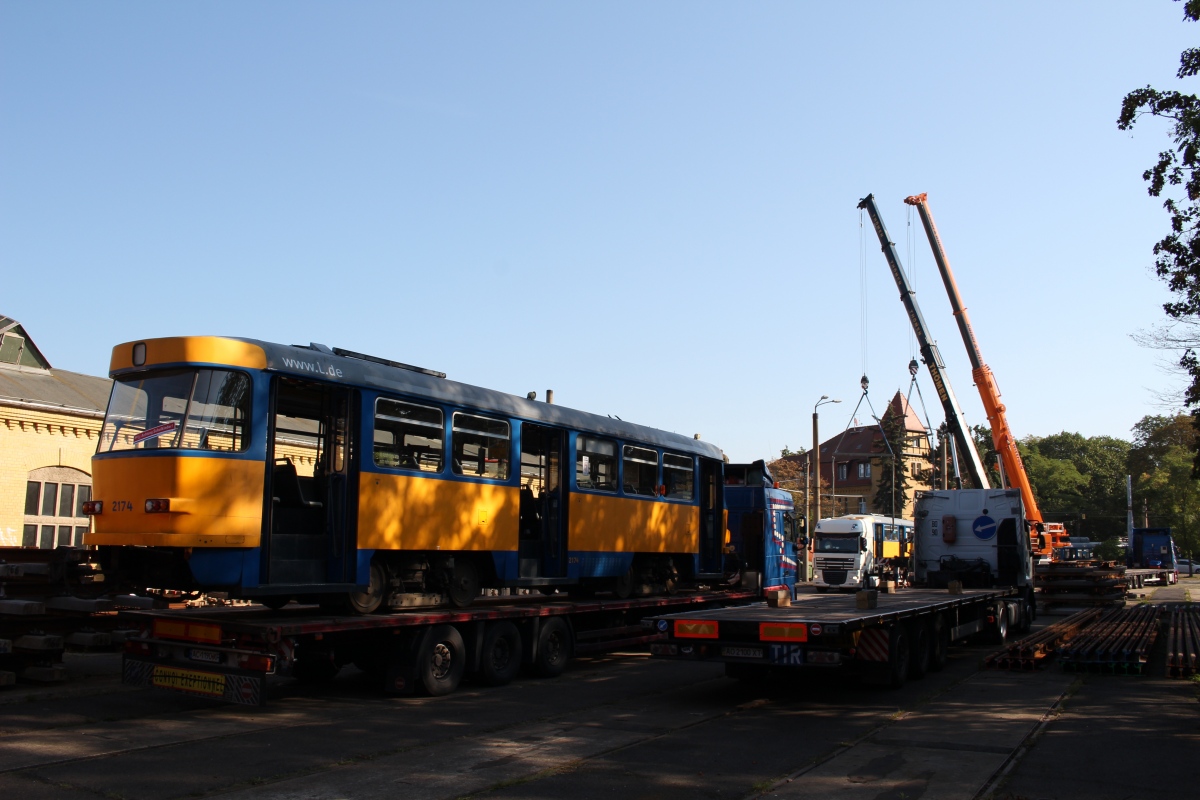 Lipcse, Tatra T4D-M1 — 2174; Lipcse — Handover of Tatra trams to Ukraine (Дніпро)