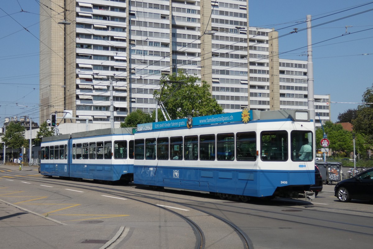 Zurych, SWP/SIG/BBC Be 2/4 "Tram 2000 Pony" Nr 2405