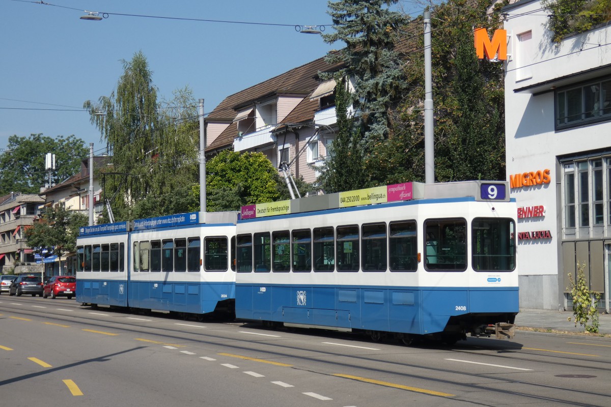 Cīrihe, SWP/SIG/BBC Be 2/4 "Tram 2000 Pony" № 2408