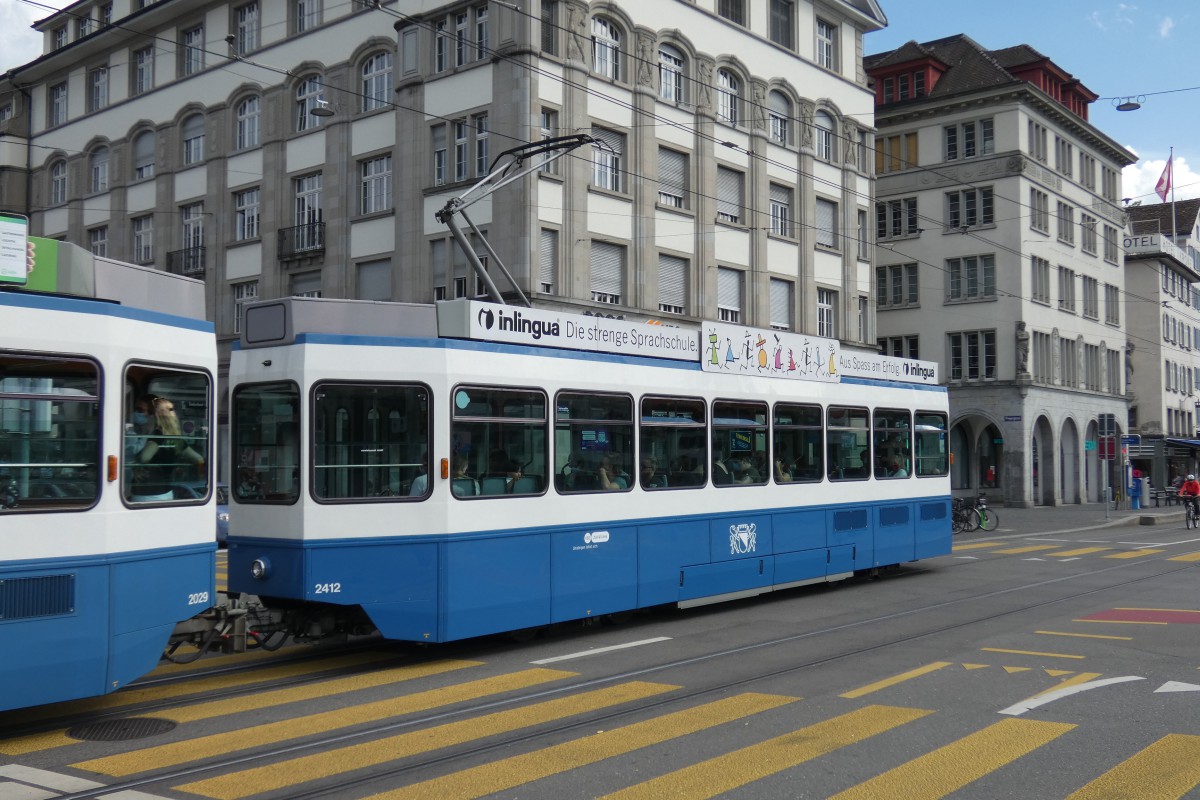 Цюрих, SWP/SIG/BBC Be 2/4 "Tram 2000 Pony" № 2412