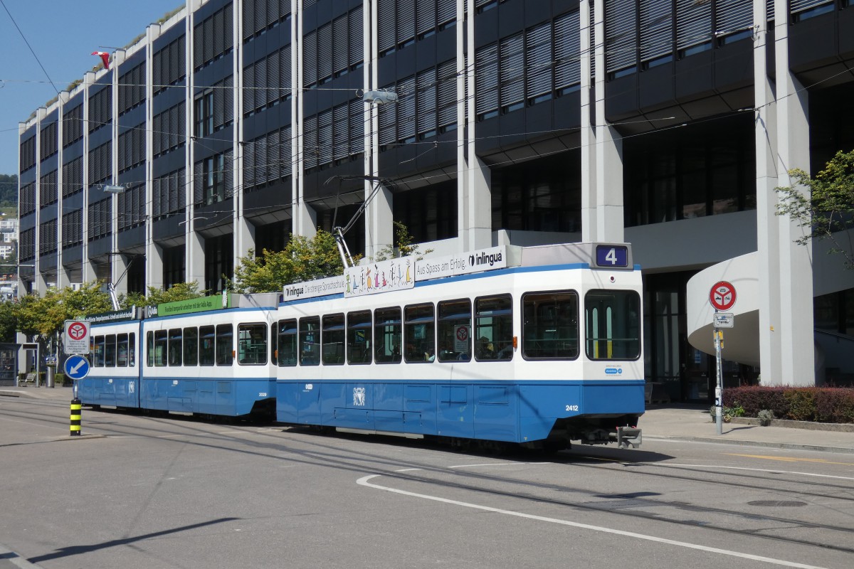 Цюрих, SWP/SIG/BBC Be 2/4 "Tram 2000 Pony" № 2412