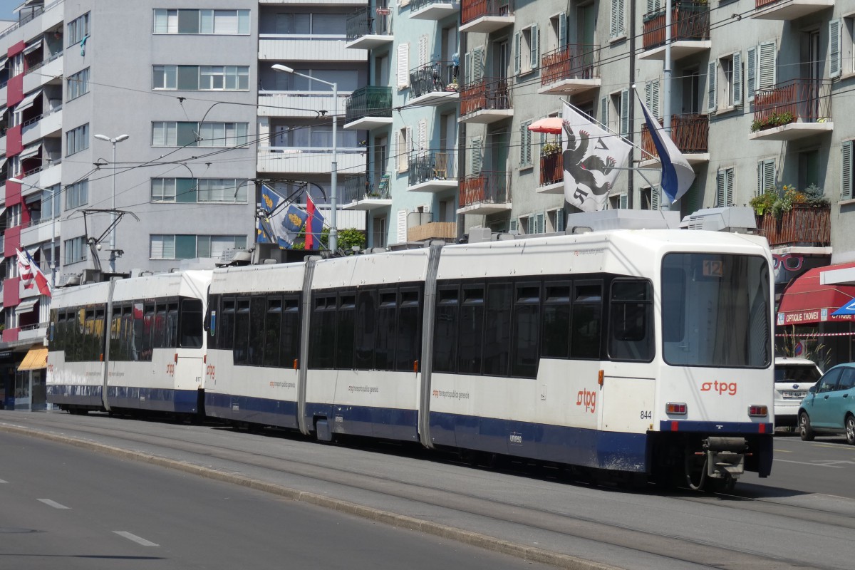 Женева, ACMV/ABB/Duewag Be 4/8 № 844