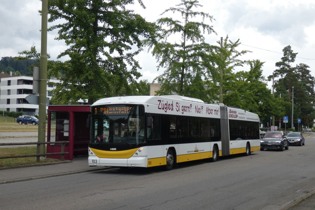 Шаффхаузен, Hess SwissTrolley 3 (BGT-N2C) № 103