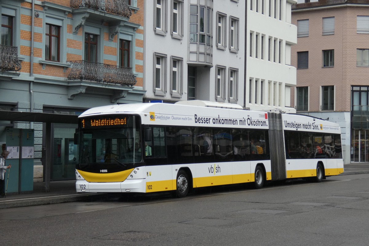 Шаффхаузен, Hess SwissTrolley 3 (BGT-N2C) № 102 Шаффхаузен, Hess SwissTrolley 3 (BGT-N2C) № 102