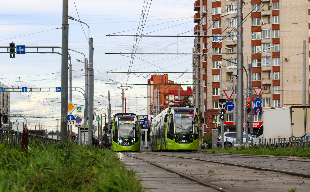 Санкт-Петербург, Stadler B85600M № 002; Санкт-Петербург, Stadler B85600M № 007