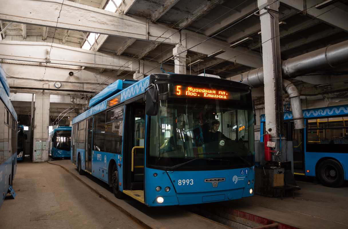 Саратов, СВАРЗ-МАЗ-6275 № 8993; Саратов — Поставка троллейбусов из Москвы — 2020