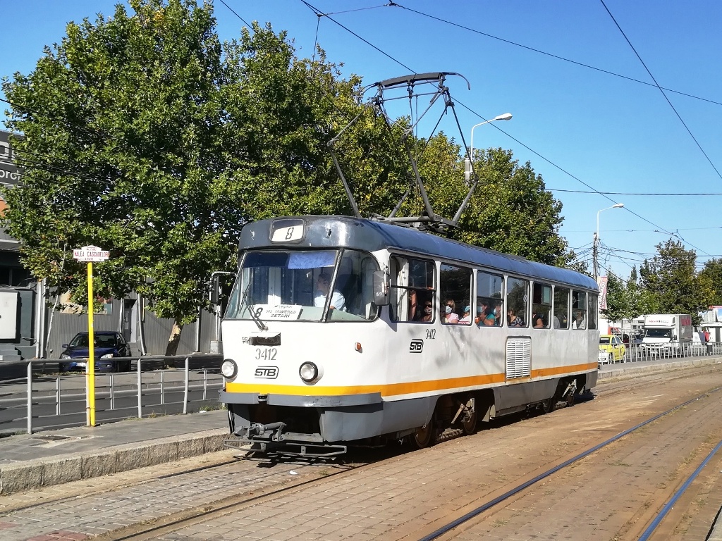 Бухарест - Илфов, Tatra T4R № 3412
