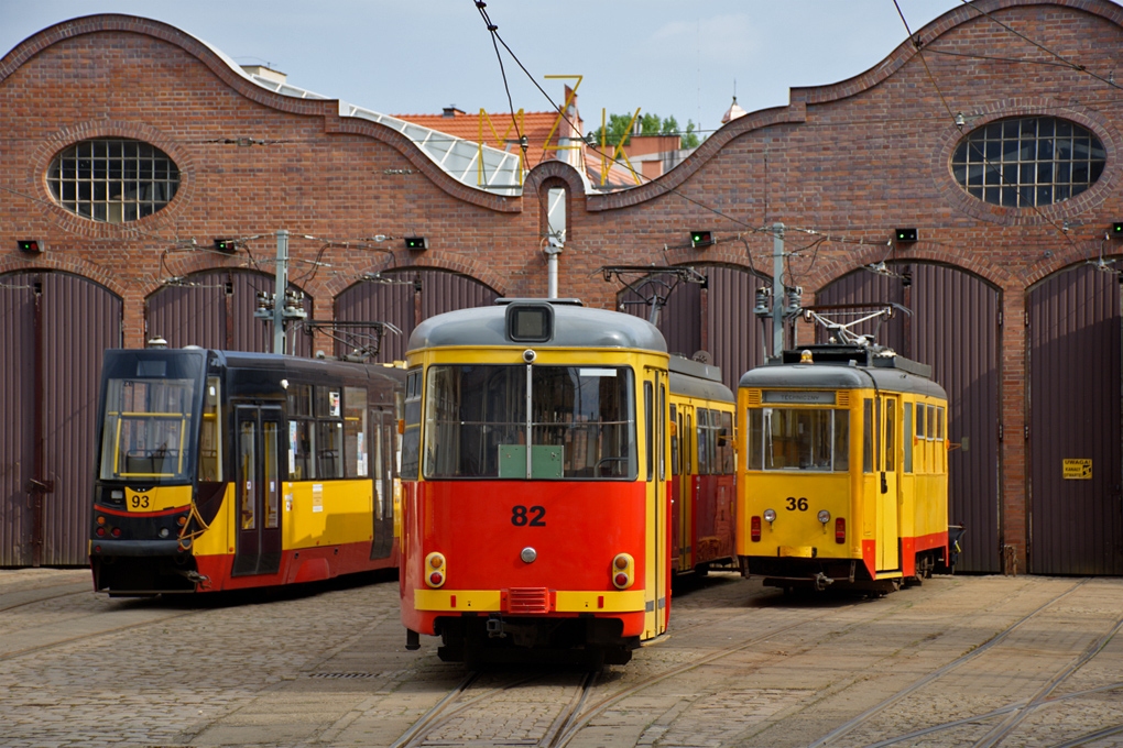 Grudziądz, Konstal 2N Br. 36; Grudziądz, Duewag GT8 Br. 82