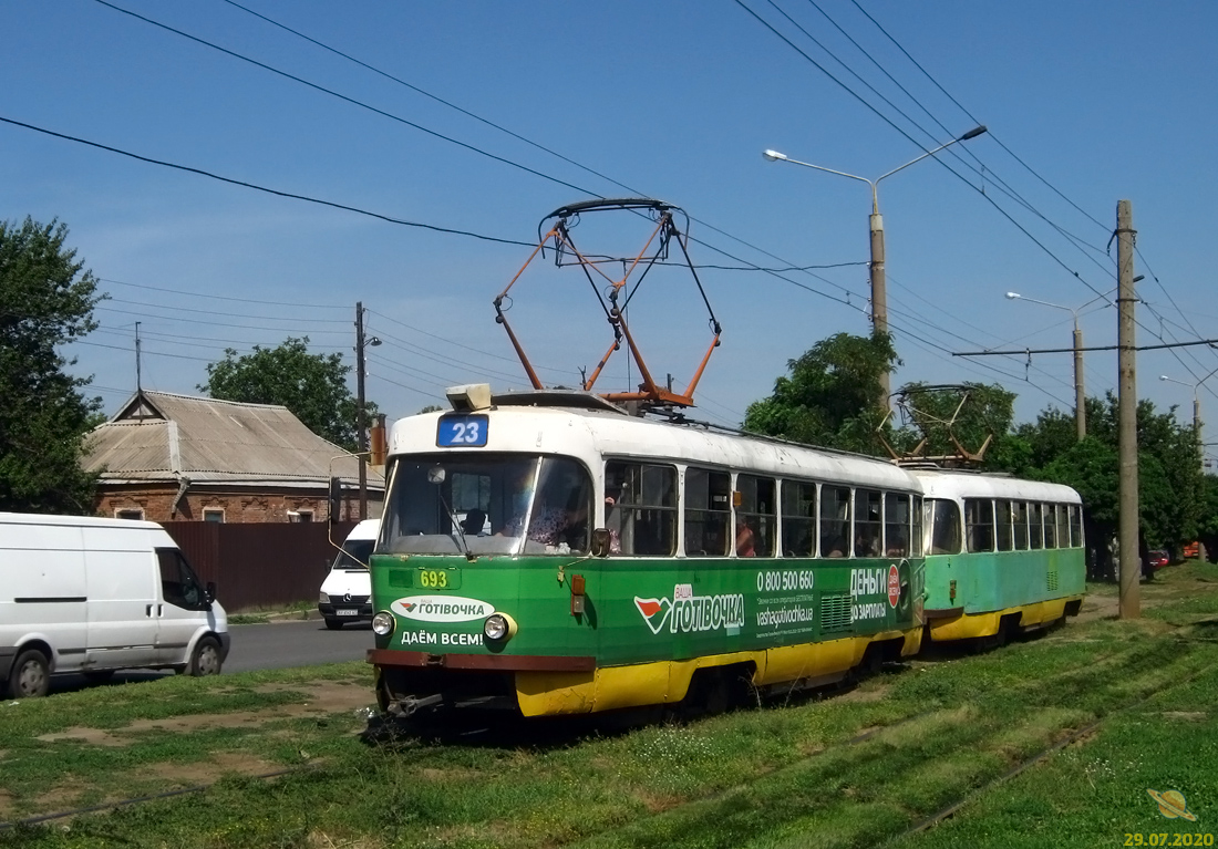 Харьков, Tatra T3SU № 693