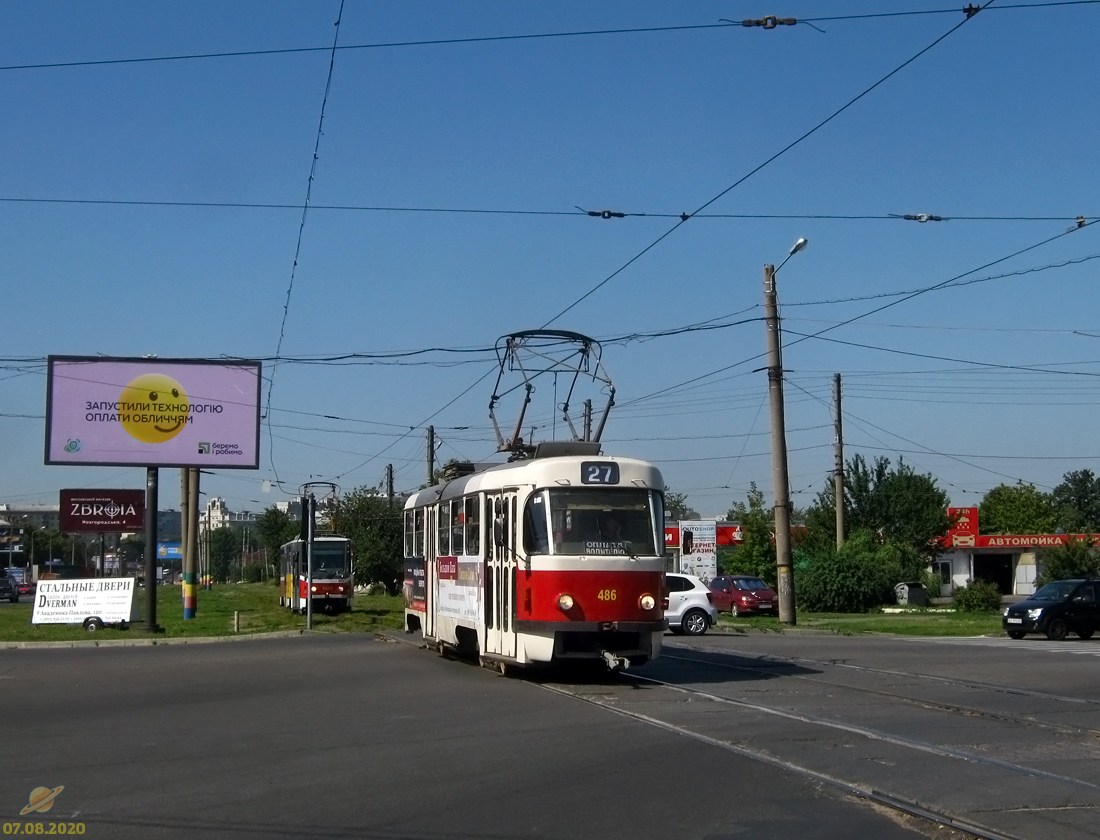 Харьков, Tatra T3A № 486