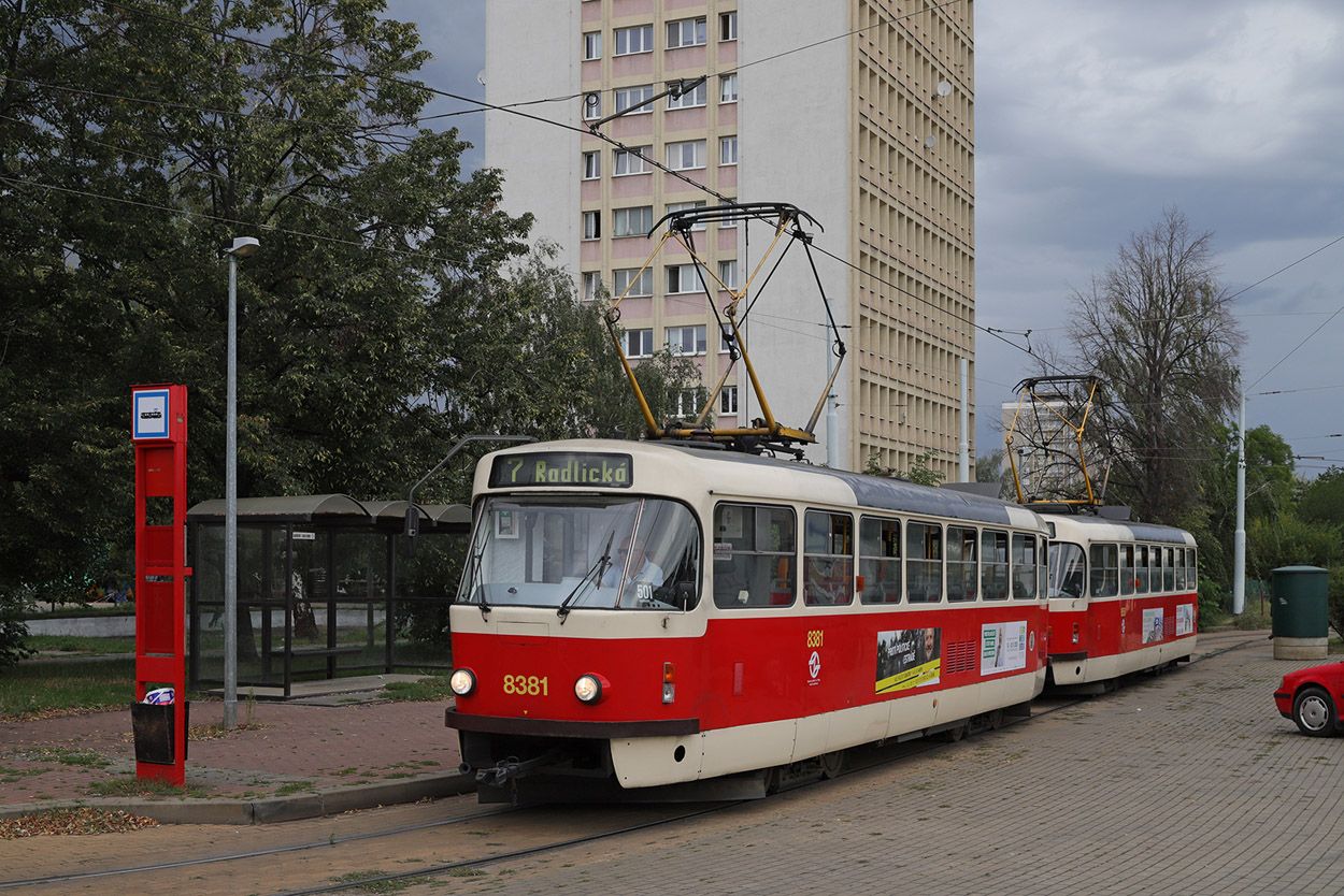 Прага, Tatra T3R.P № 8381