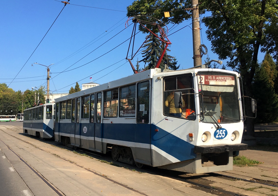 Смоленск, 71-608КМ № 255; Смоленск — Челночное движение трамваев на время ремонта улицы Николаева и проспекта Гагарина