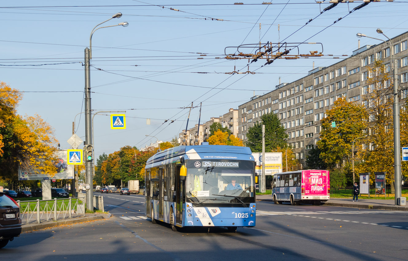 Санкт-Петербург, Тролза-5265.08 «Мегаполис» № 1025