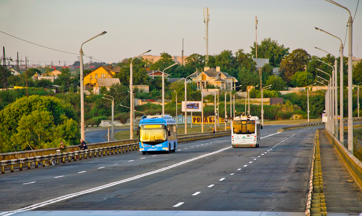 Днепр, АКСМ 32100D (БКМ-Україна) № 2003; Днепр, Дніпро Т203 № 1001