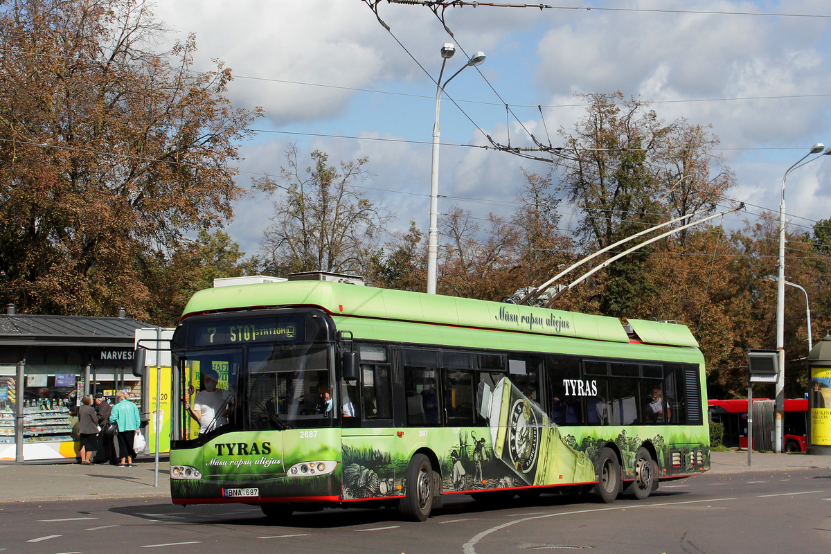 Vilnius, Solaris Trollino II 15 AC № 2687