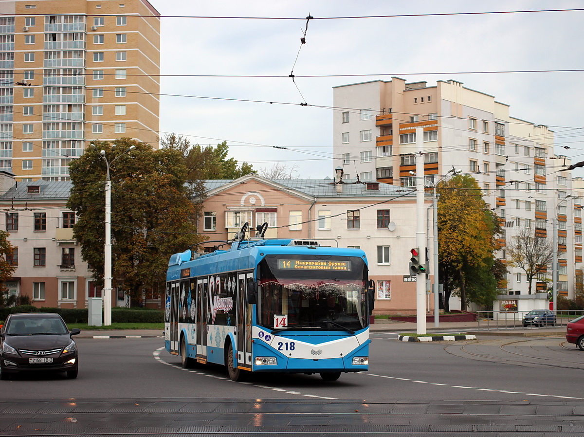 Vitebsk, BKM 32100D Br. 218; Vitebsk — Trolleybuses routs with using of autonomous course
