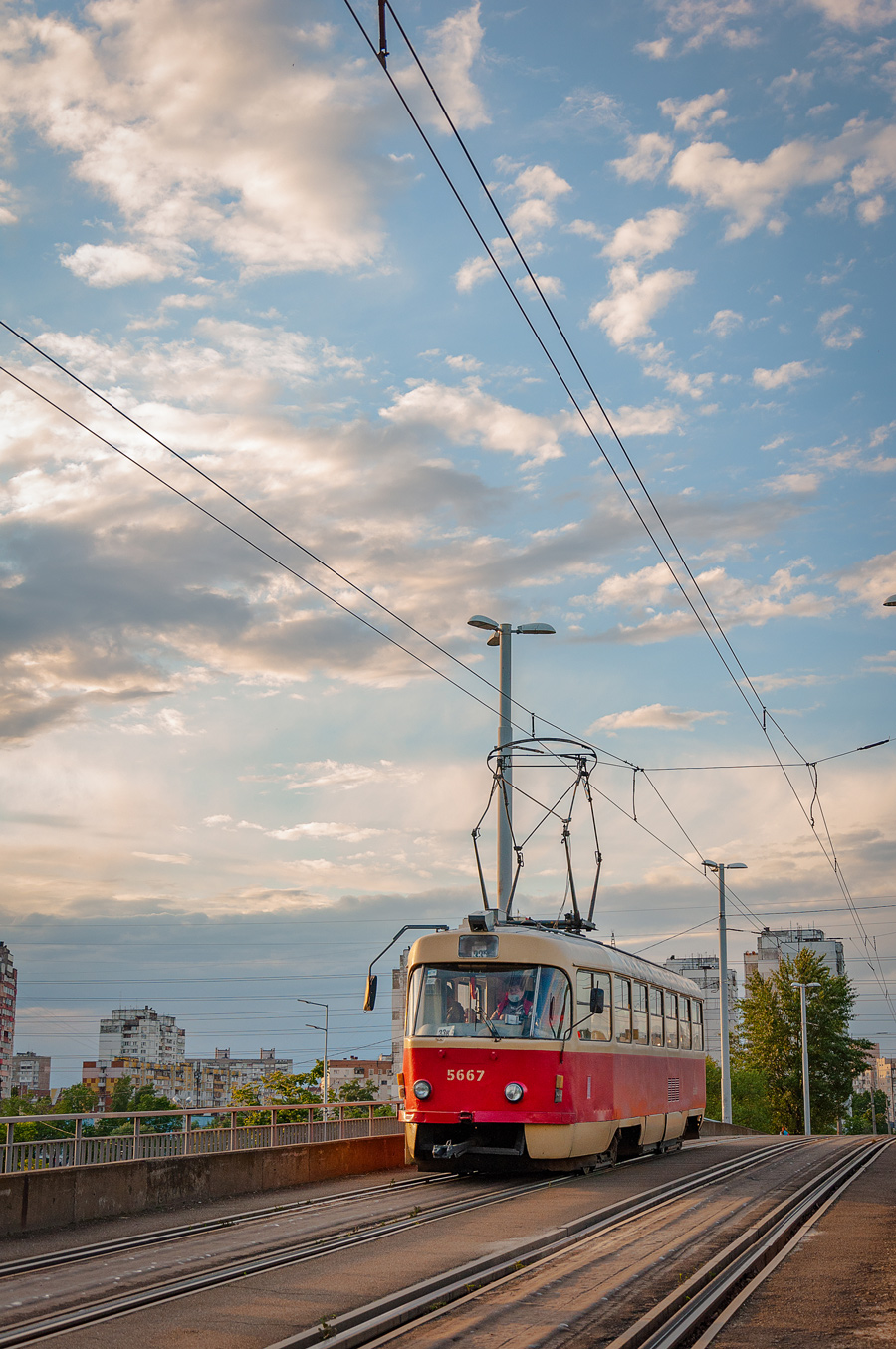 Kijevas, Tatra T3SUCS nr. 5667; Kijevas — Tramway lines: Darnytske depot network