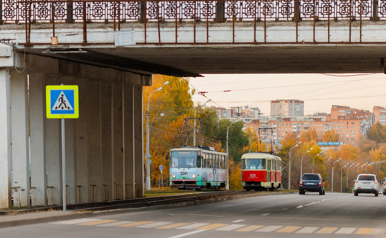 Iževskas, Tatra T6B5-RA nr. 2041; Iževskas, Tatra T3SU mod. Izhevsk nr. 1010