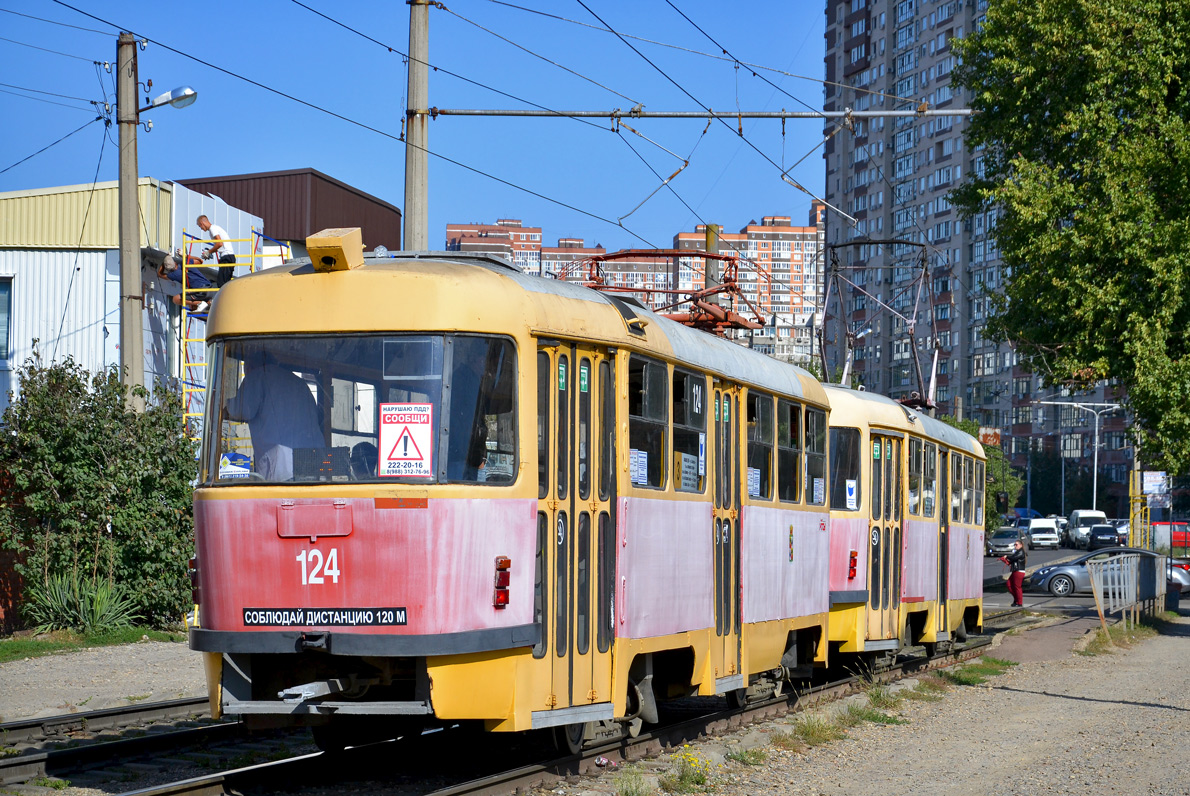 Краснодар, Tatra T3SU № 124
