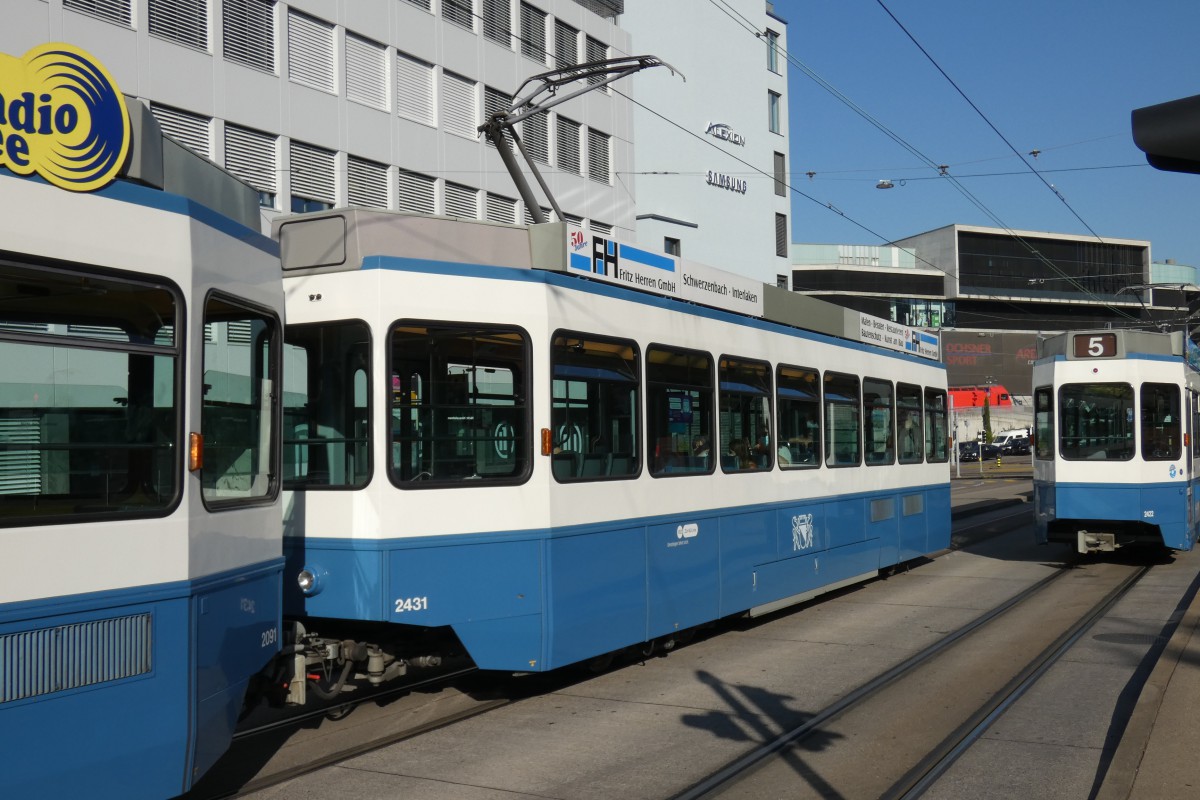 Цюрих, SWP/SIG/ABB Be 2/4 "Tram 2000 Pony" № 2431