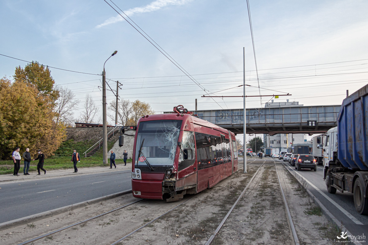 Казань, БКМ 84300М № 1317; Казань — ДТП и прочие происшествия с электротранспортом; Казань — Сходы