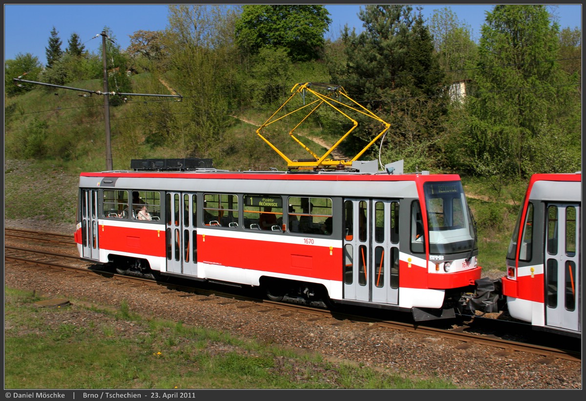 Брно, Tatra T3RF № 1670