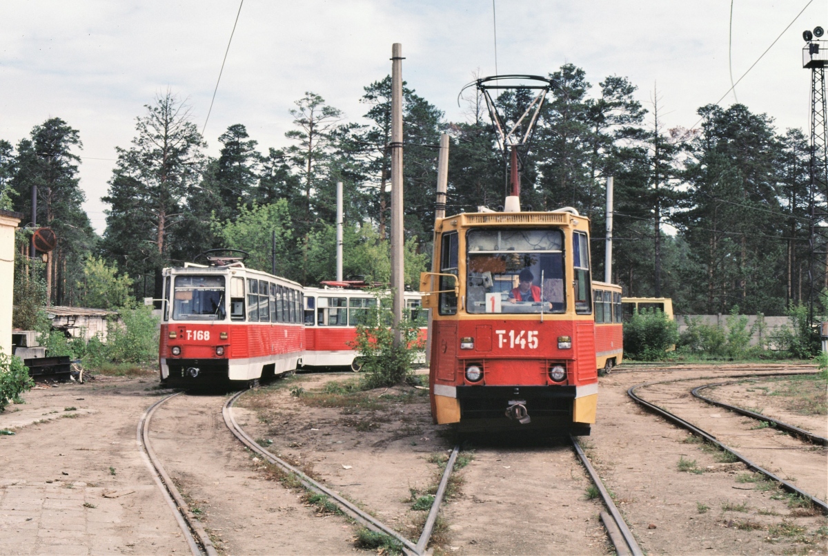 Ангарск, 71-605А № 168; Ангарск, 71-605 (КТМ-5М3) № 145