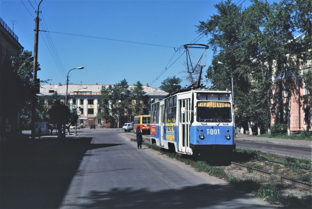 Ангарск, 71-132 (ЛМ-93) № 001; Ангарск, 71-605 (КТМ-5М3) № 152