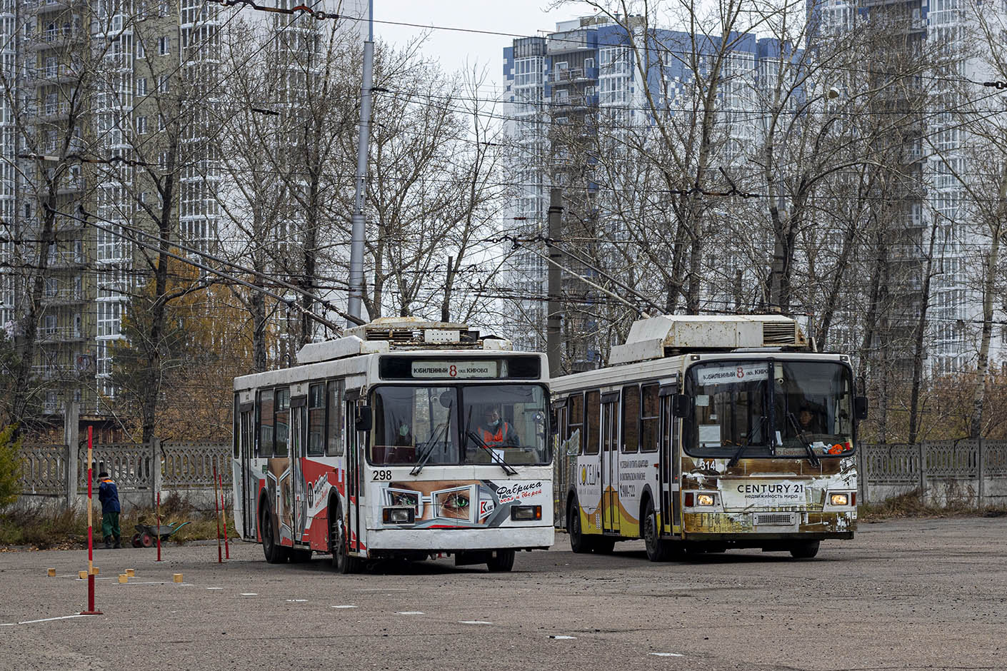 伊爾庫次克, VMZ-5298.00 (VMZ-375) # 298; 伊爾庫次克, LiAZ-528031 # 314; 伊爾庫次克 — Workmanship contest