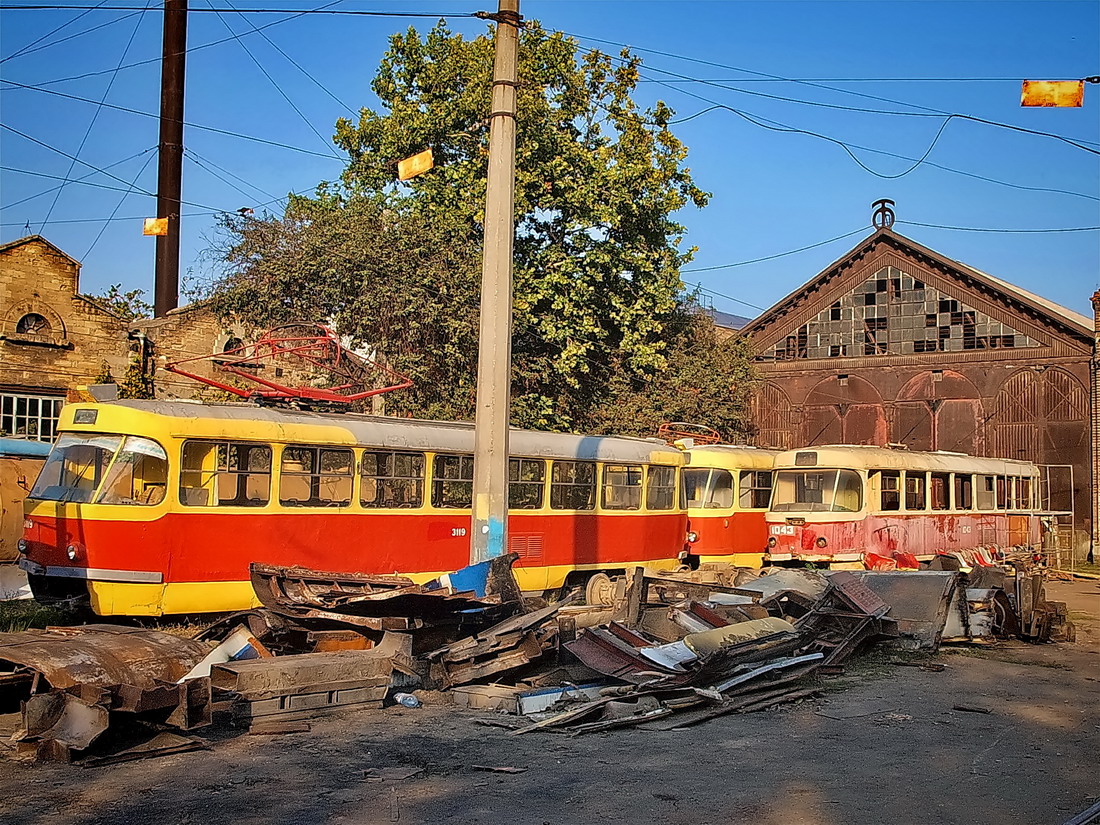 Одесса, Tatra T3SU (двухдверная) № 3119; Одесса — Трамвайное депо № 1 и ОРЗЭТ
