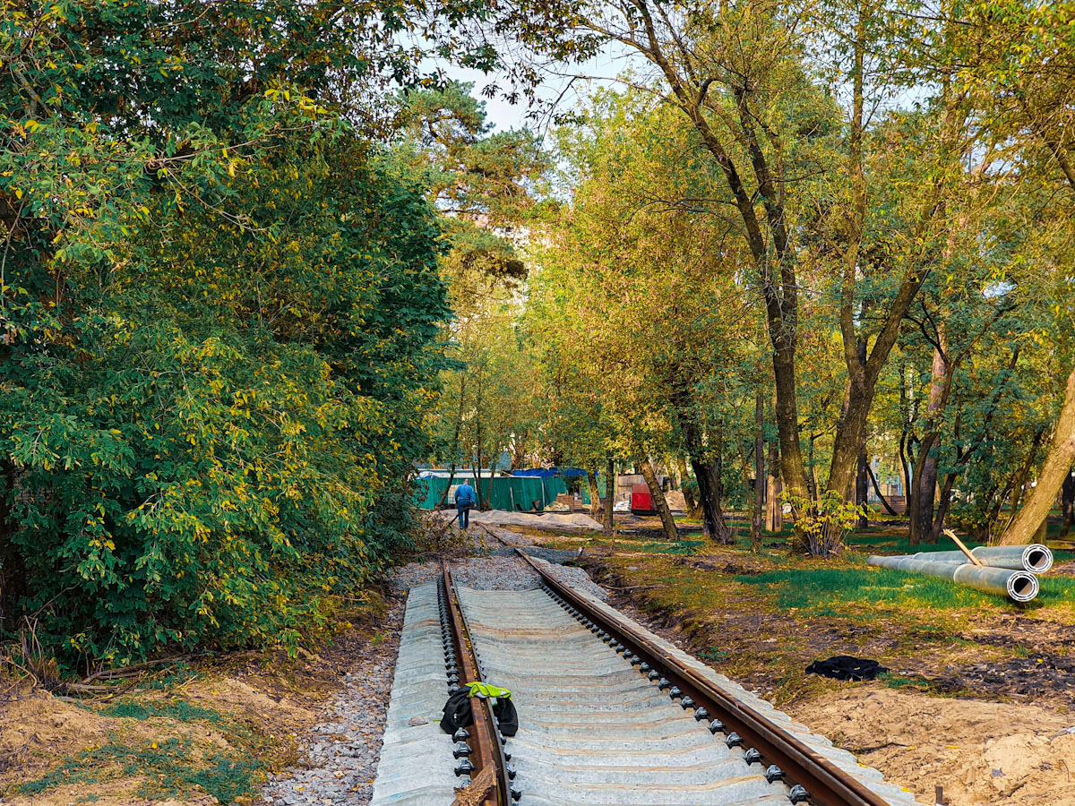 Киев — Капитальный ремонт трамвайной линии по улице Алматинской