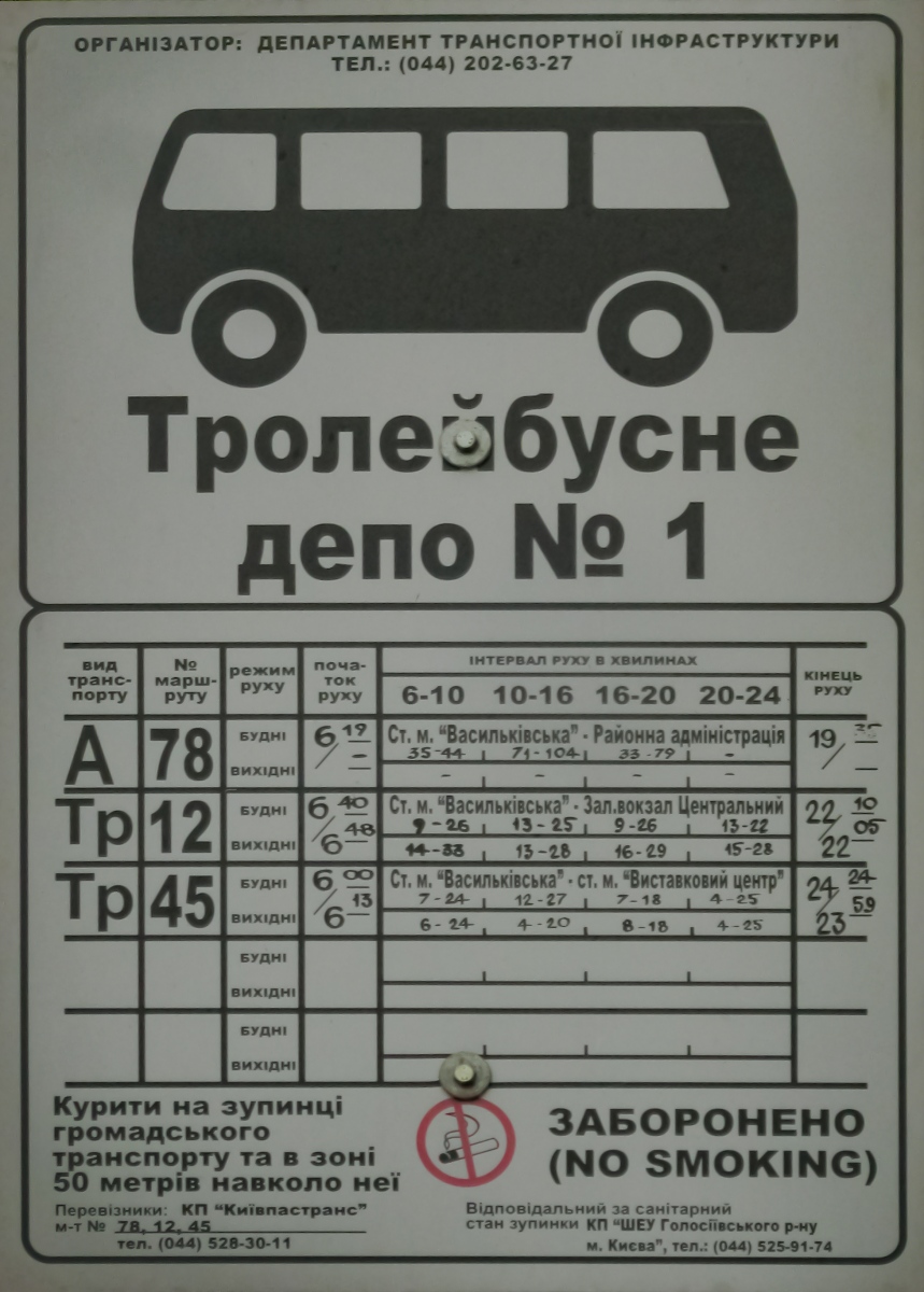 Kijiva — Stop signs, shelters and panels