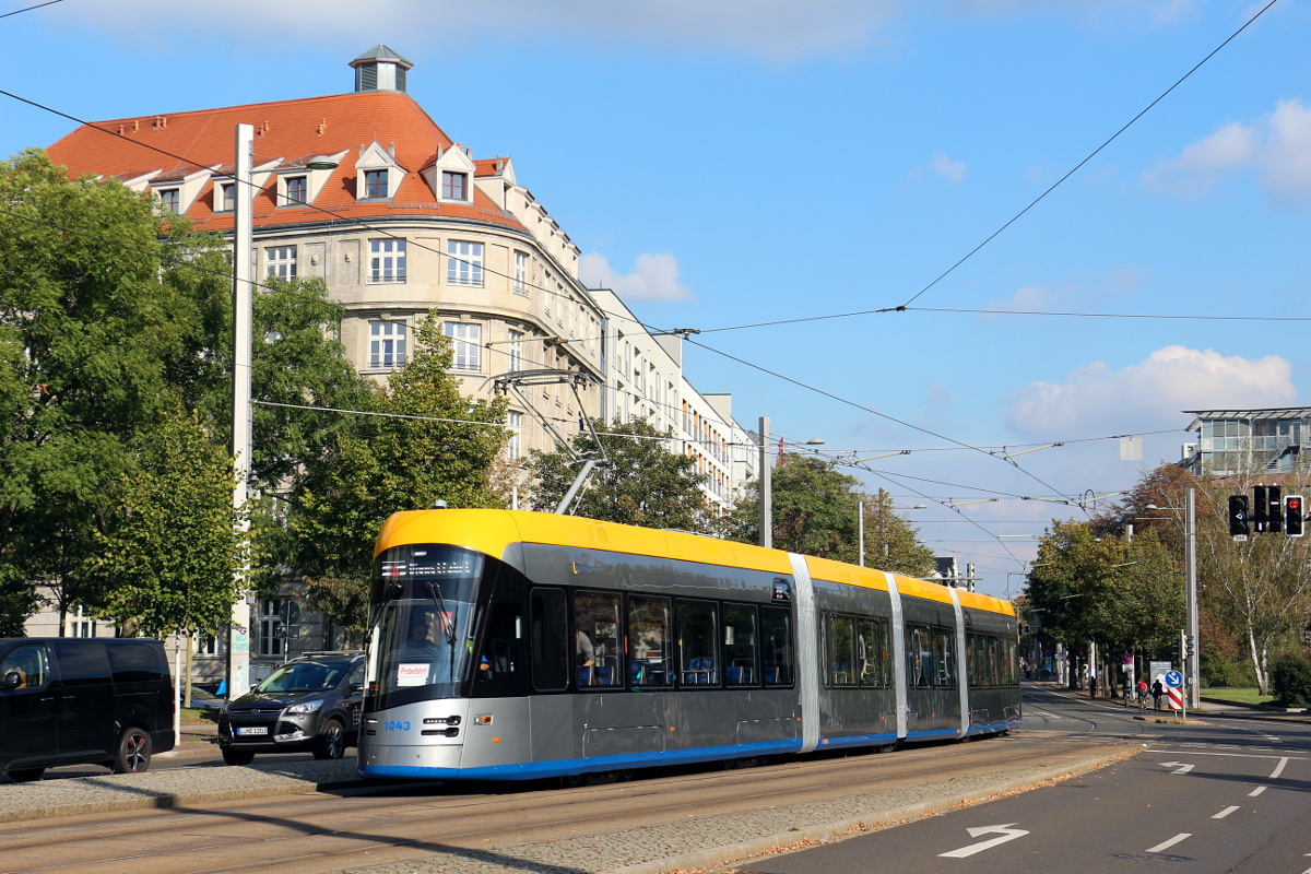 Лейпциг, Solaris Tramino Leipzig (NGT10) № 1043