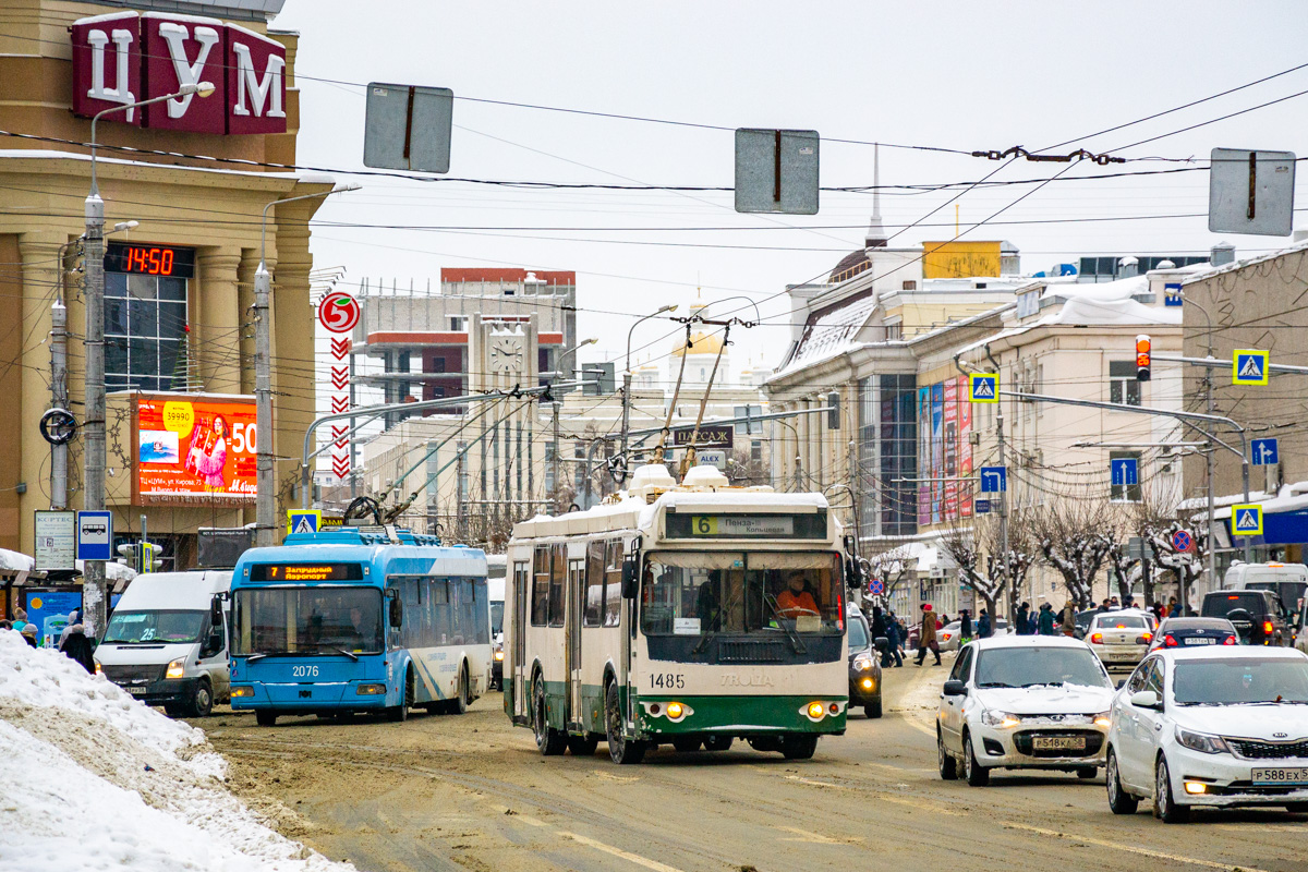 Пенза, БКМ 321 № 2076; Пенза, ЗиУ-682Г-016.02 № 1485