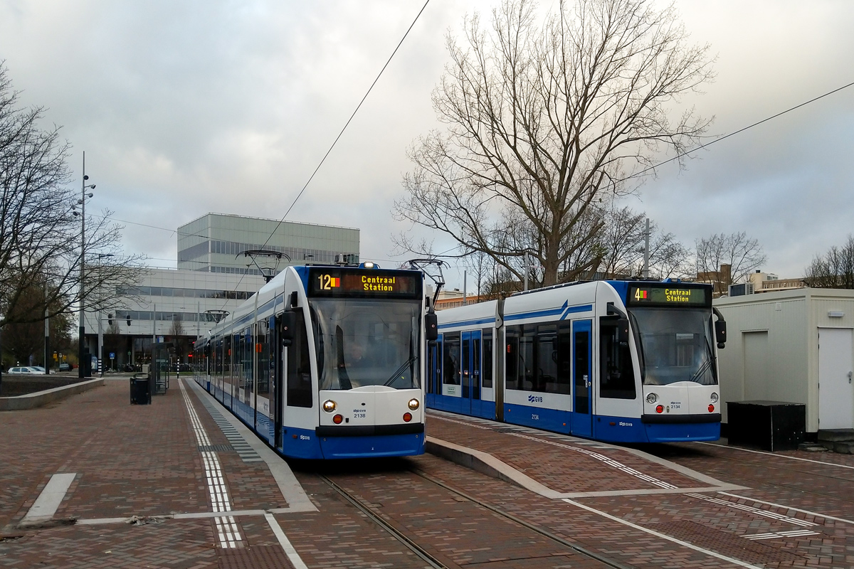 Амстердам, Siemens Combino № 2138; Амстердам, Siemens Combino № 2134