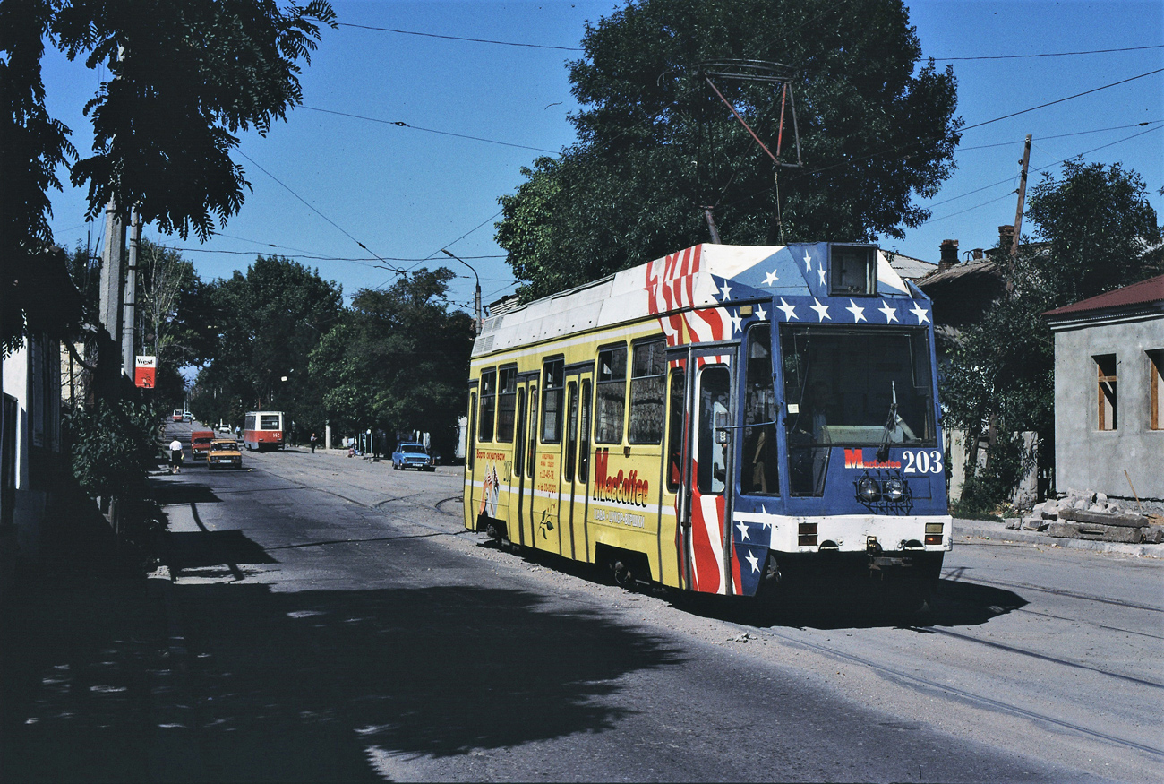 Луганск, ЛТ-10 № 203; Луганск — Заказная поездка 27.08.2001 на трамвайных вагонах ЛТ-10