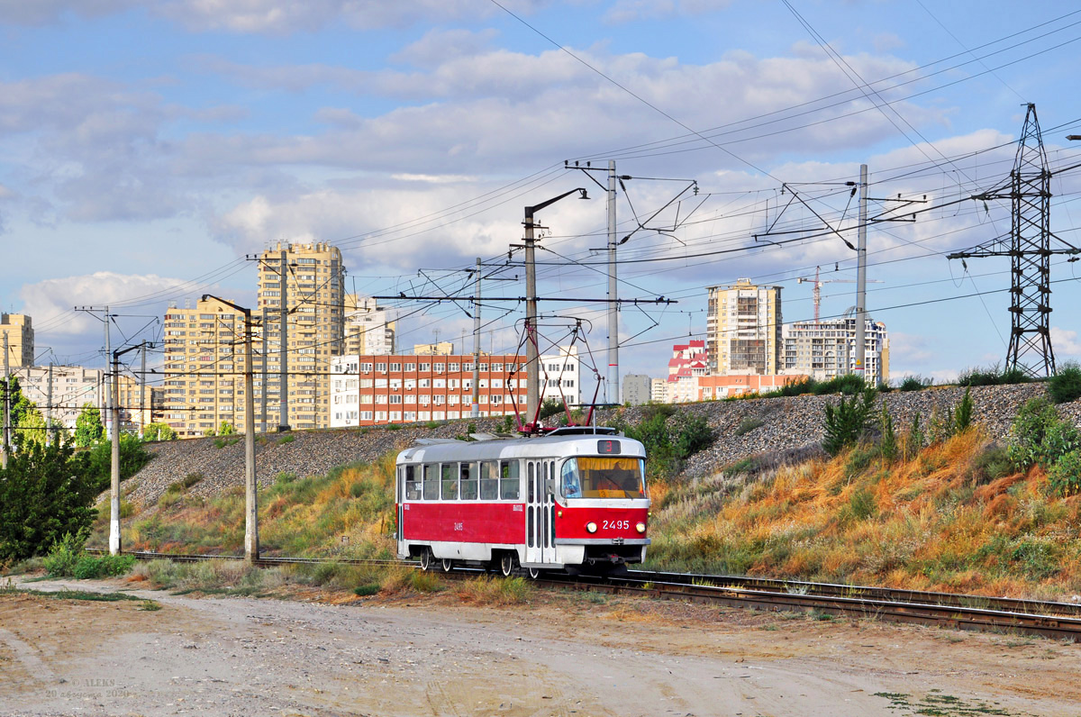 Volgograda, Tatra T3SU (2-door) № 2495