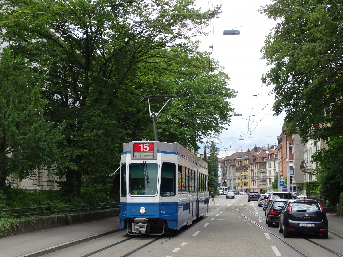 Цюрих, SWP/SIG/BBC Be 4/6 "Tram 2000" № 2053