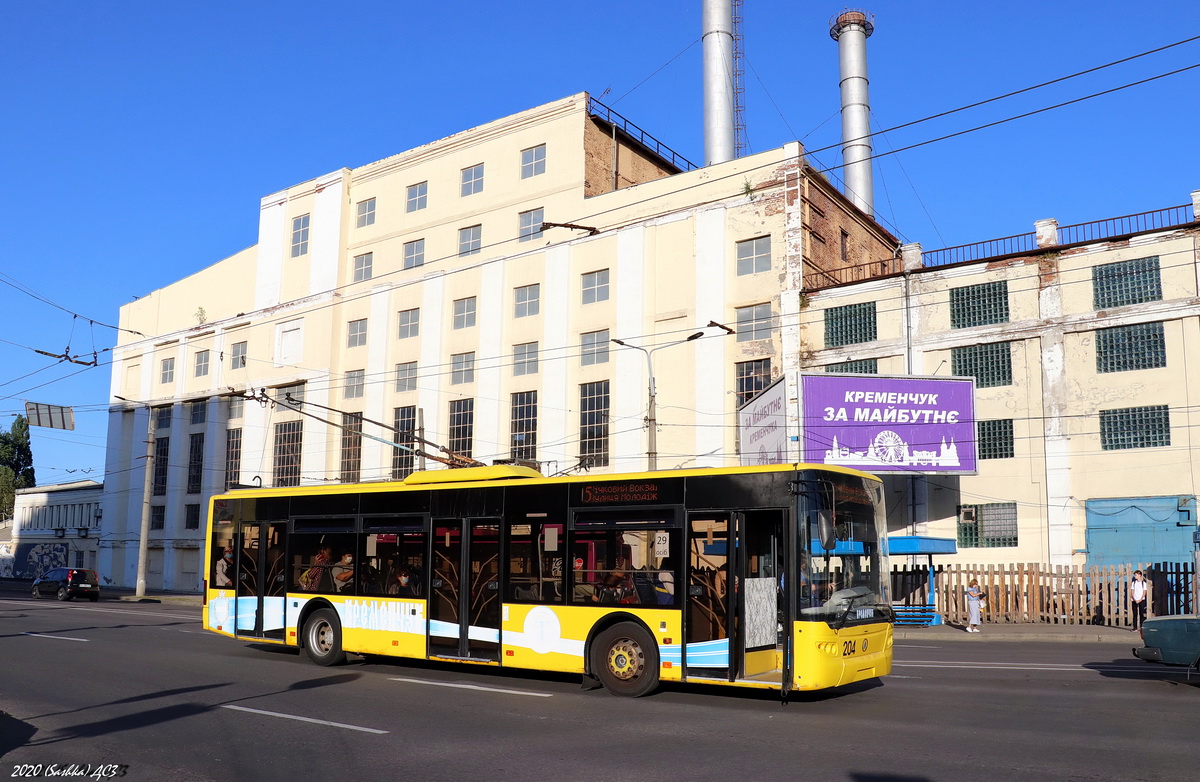 Кременчуг, ЛАЗ E183D1 № 204