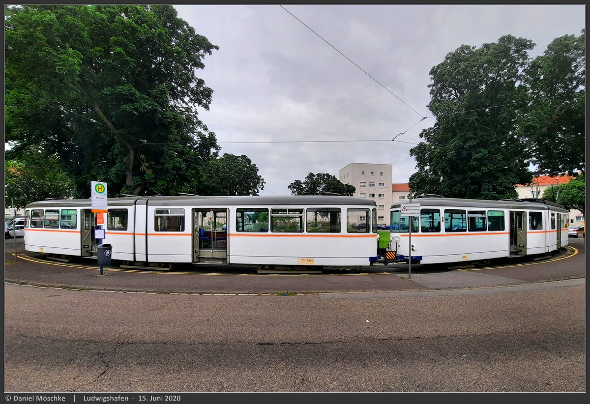 Рейн-Неккар, Duewag ET6 № 1015; Рейн-Неккар, Duewag EB6 № 1055