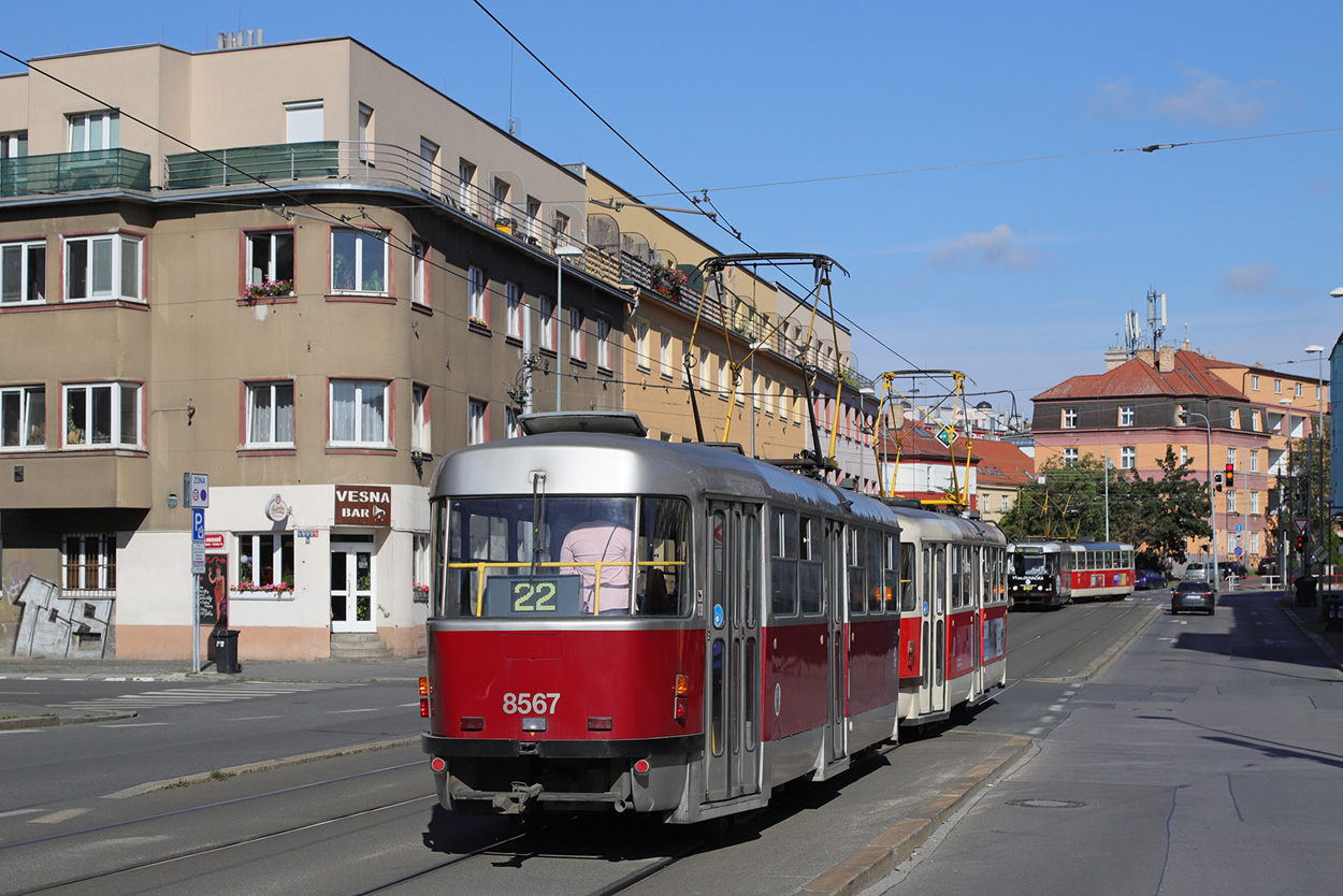 Прага, Tatra T3R.P № 8567