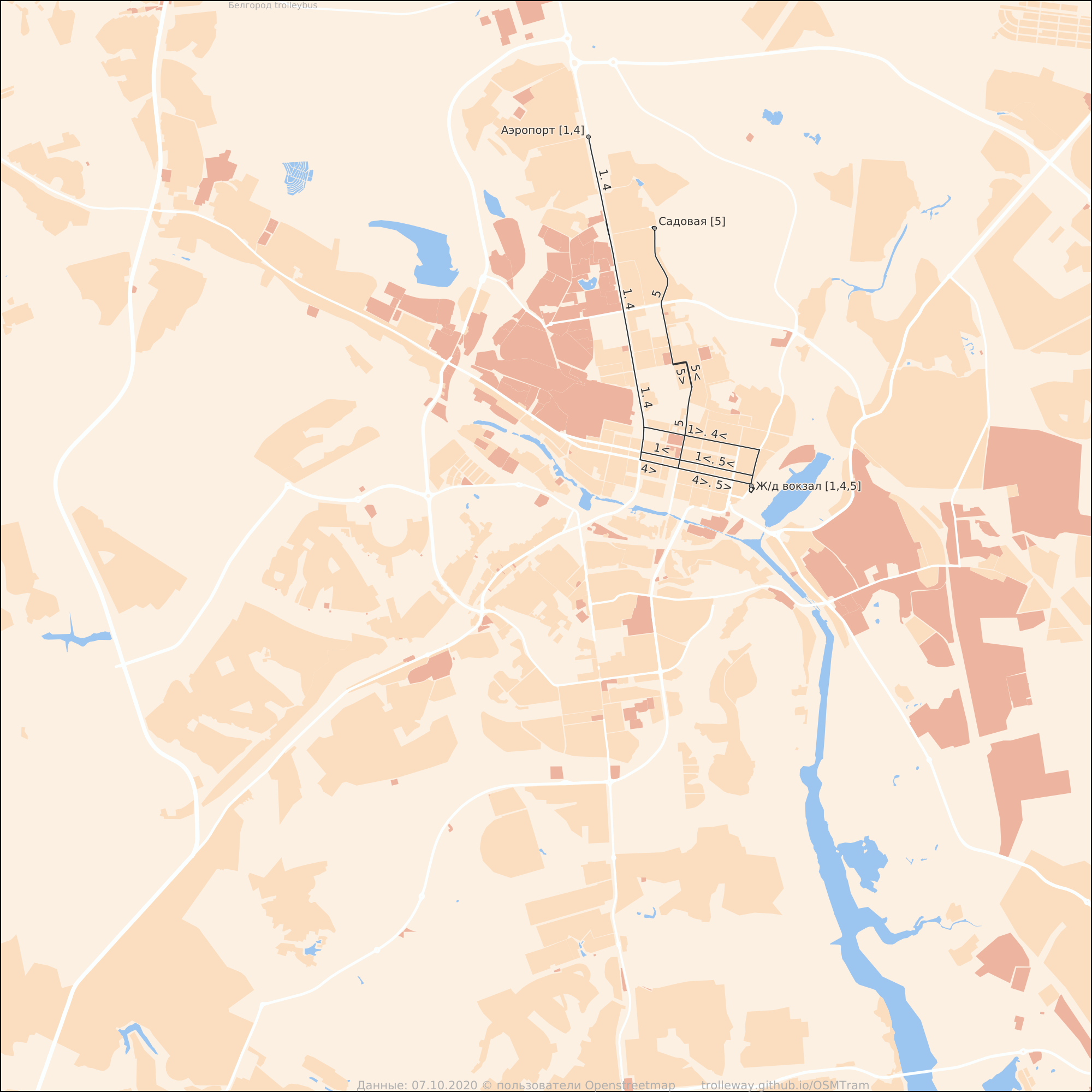 Белгород — Схемы