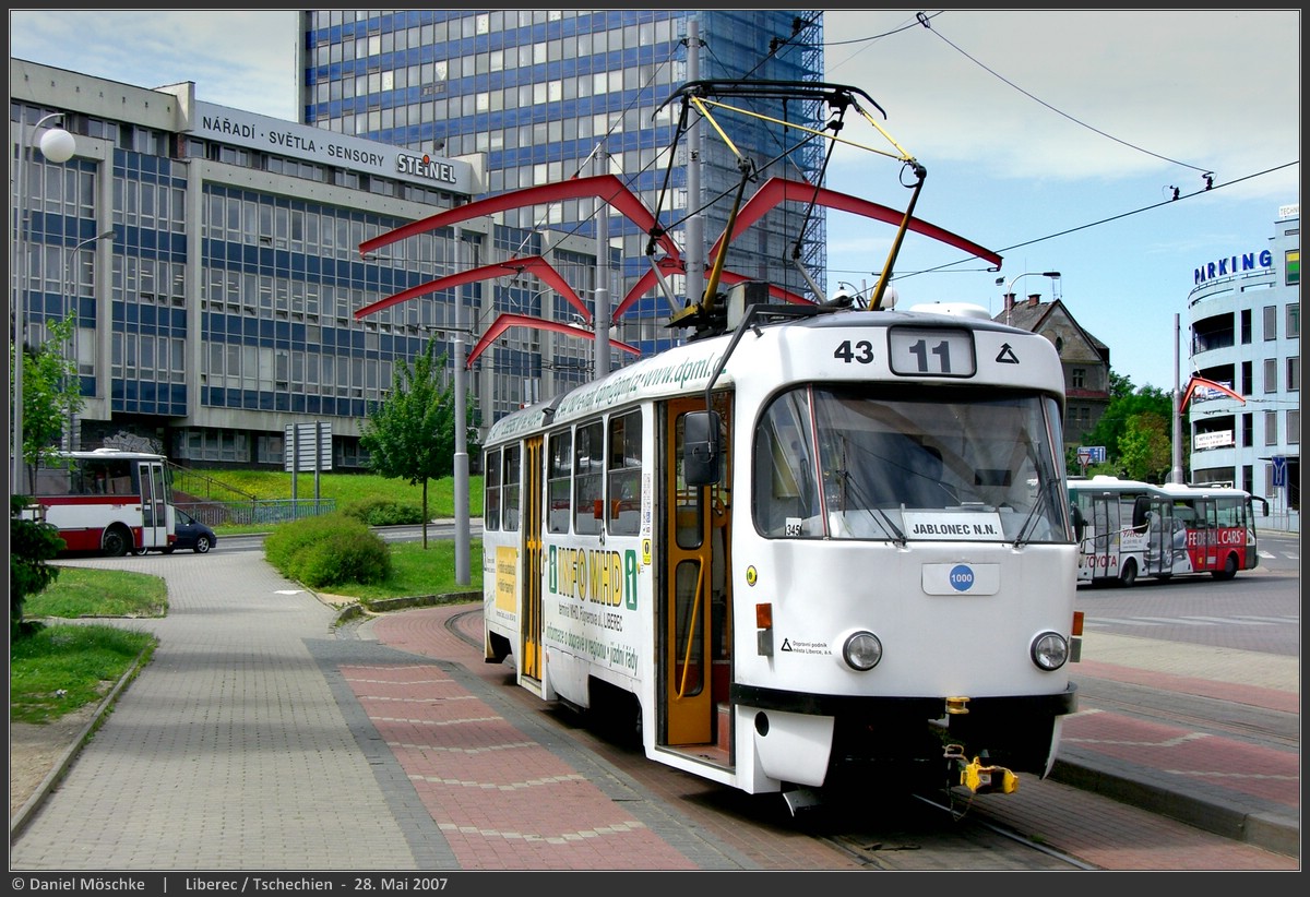 Liberec ― Jablonec nad Nisou, Tatra T3 № 43