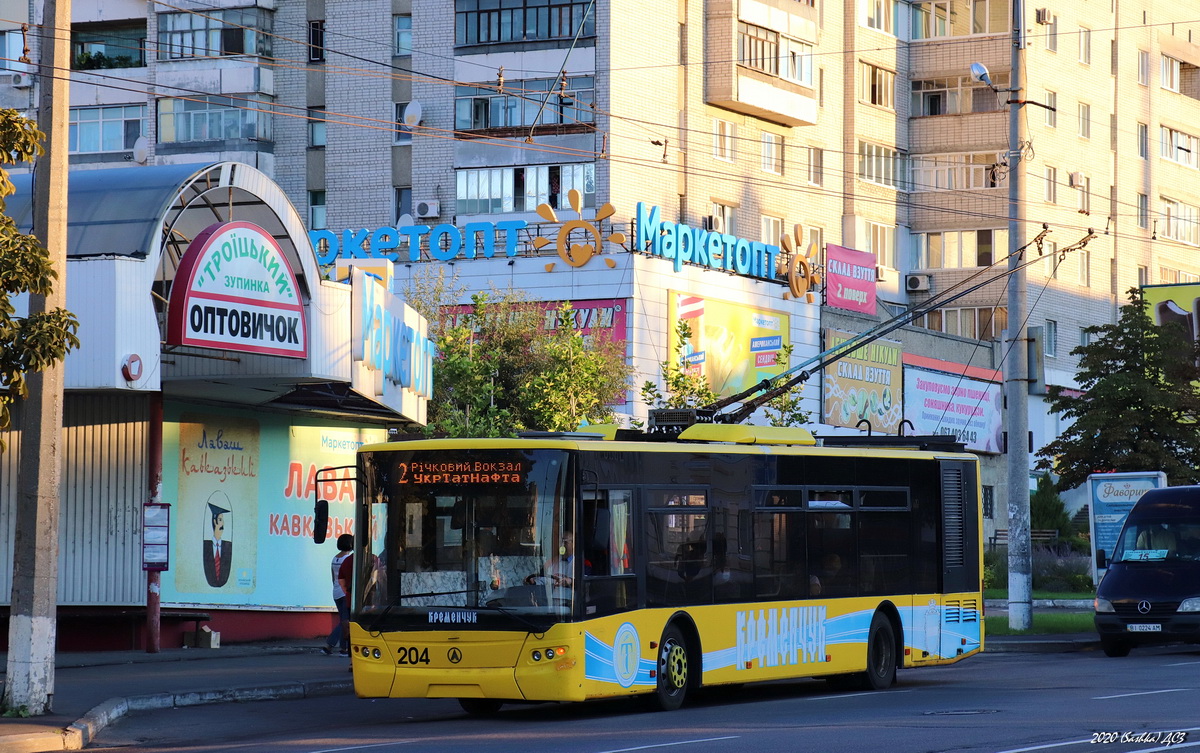 Кременчуг, ЛАЗ E183D1 № 204