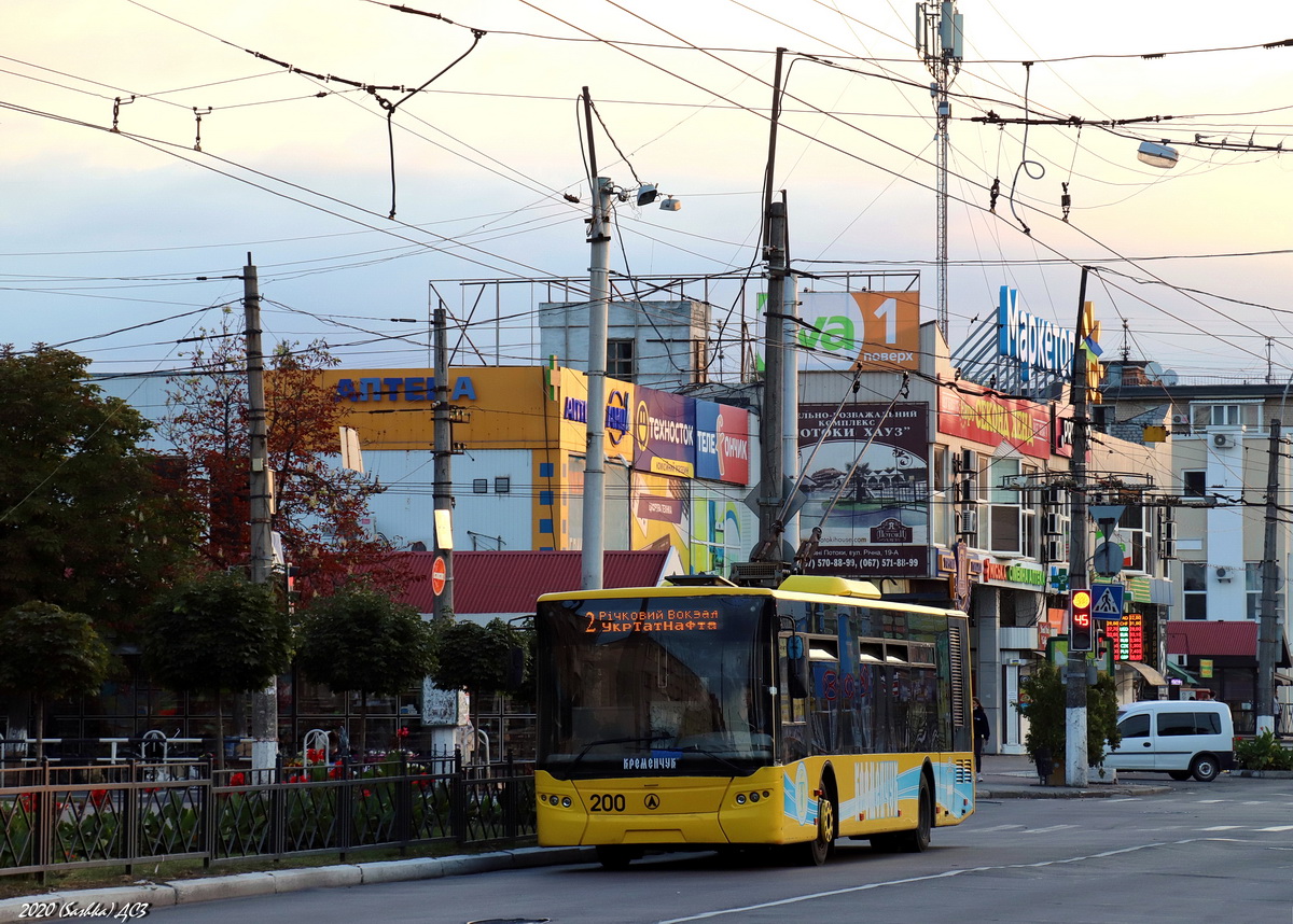 Кременчуг, ЛАЗ E183D1 № 200