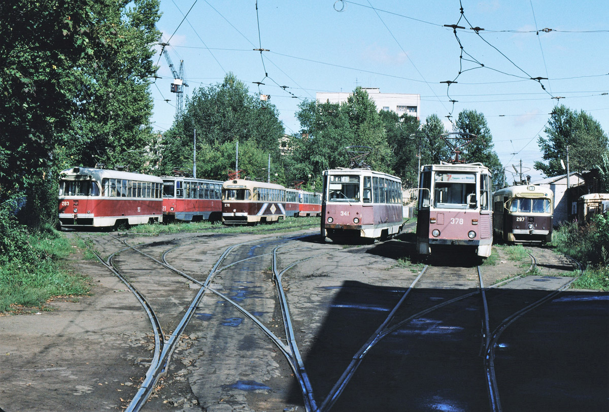 Vitebska, RVZ-6M2 № 283; Vitebska, RVZ-6M2 № 276; Vitebska, 71-605 (KTM-5M3) № 341; Vitebska, 71-605 (KTM-5M3) № 378; Vitebska, RVZ-6M2 № 297 Vitebska, RVZ-6M2 № 283; Vitebska, RVZ-6M2 № 276; Vitebska, 71-605 (KTM-5M3) № 341; Vitebska, 71-605 (KTM-5M3) № 378; Vitebska, RVZ-6M2 № 297