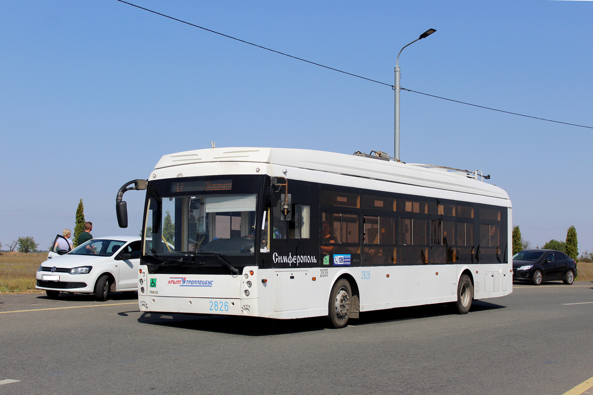 Крымский троллейбус, Тролза-5265.03 «Мегаполис» № 2826; Крымский троллейбус — Движение троллейбусов без КС (автономный ход) Крымский троллейбус, Тролза-5265.03 «Мегаполис» № 2826; Крымский троллейбус — Движение троллейбусов без КС (автономный ход)